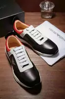 sneakers basses man armani giorgio armani cowhide suede black